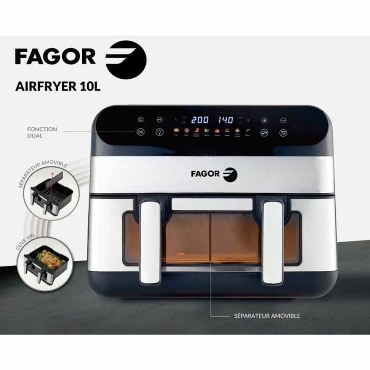 Luftfritös Fagor Fgf10 2400 W 10 L - 3