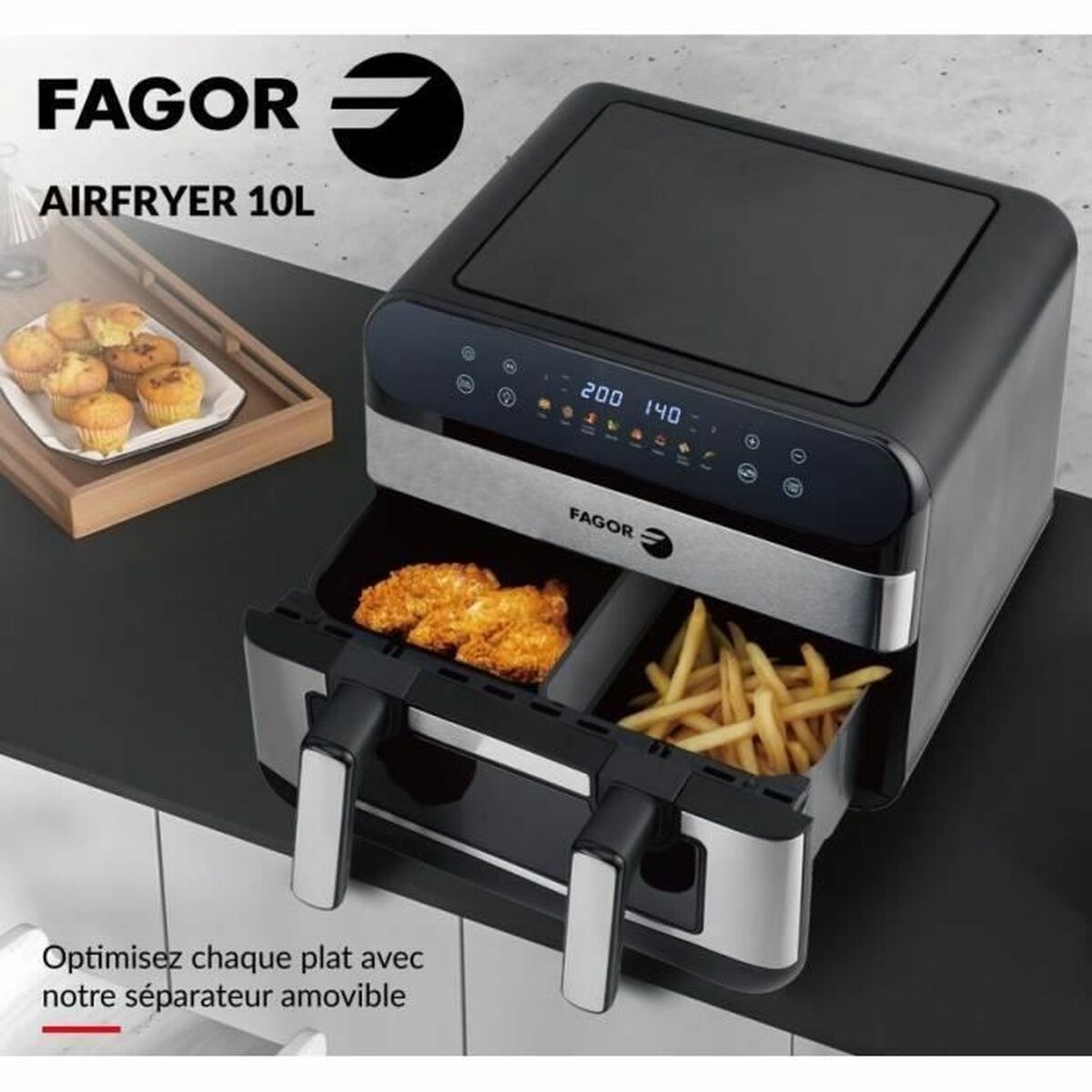 Luftfritös Fagor Fgf10 2400 W 10 L - 2