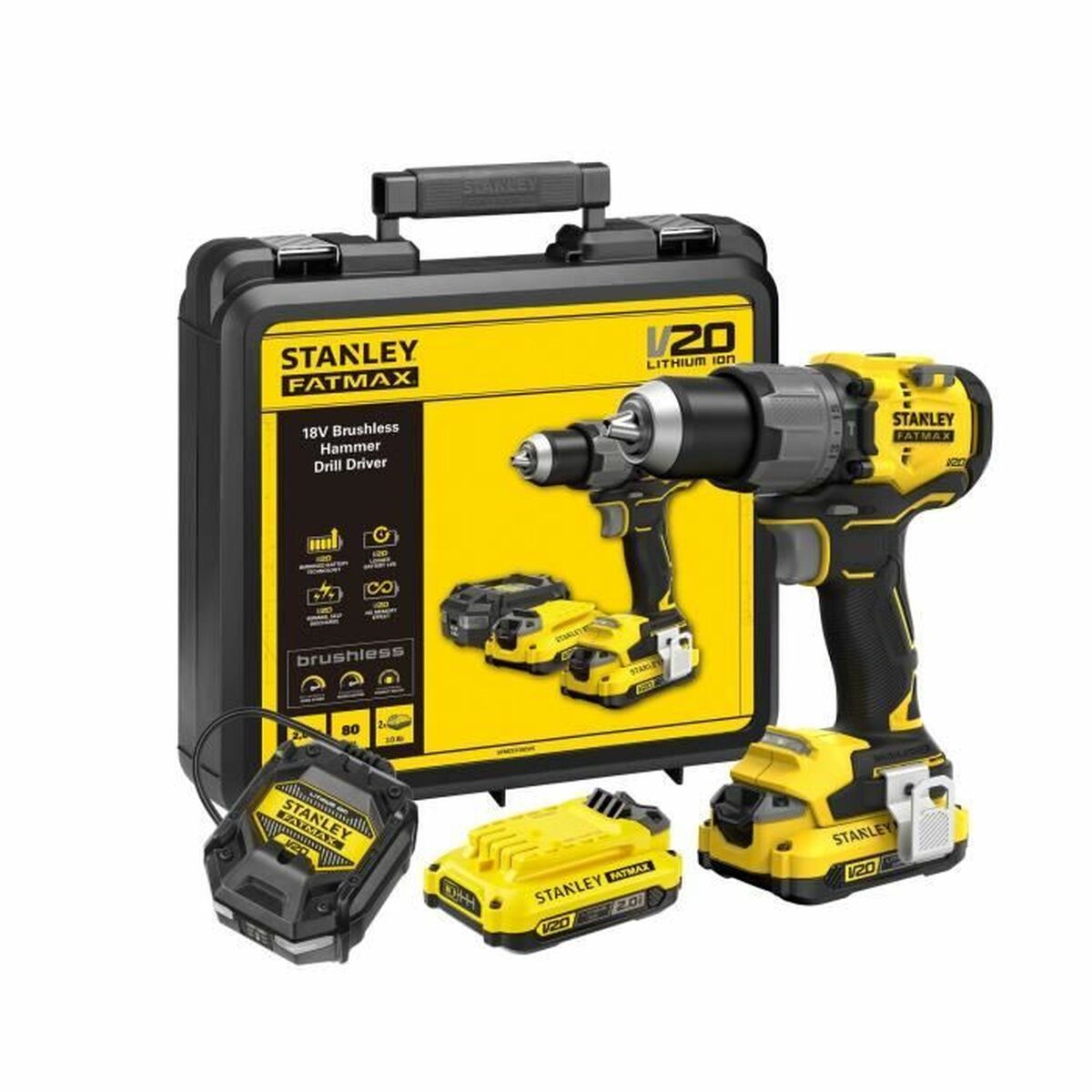 Hammarborr Stanley SFMCD725D2K-QW 18V