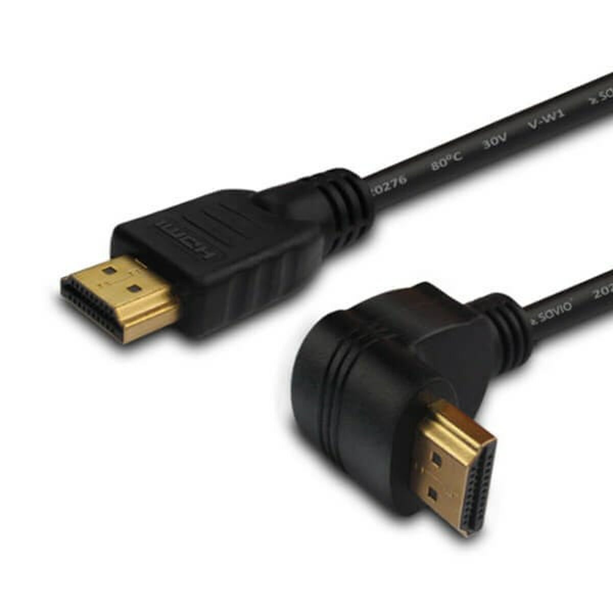 Kabel HDMI Savio CL-108 Vinklad Svart 1,5 m - 2