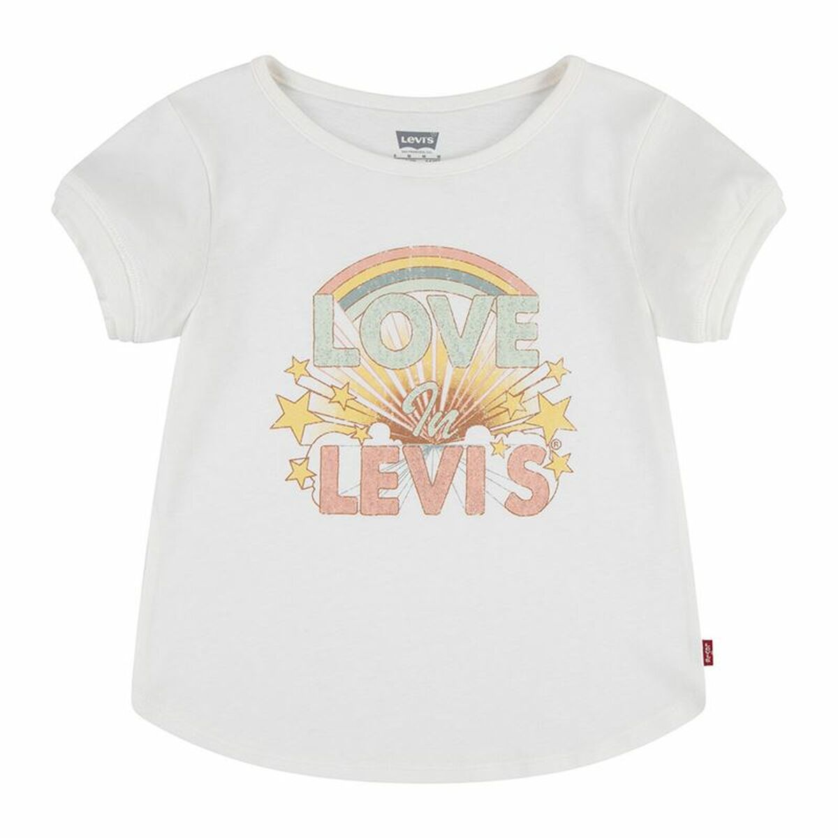Barn T-shirt med kortärm Levi's Double Cuff
