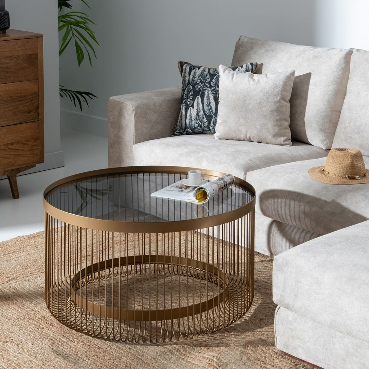 Soffbord Gyllene 81 x 81 x 45,5 cm - 7