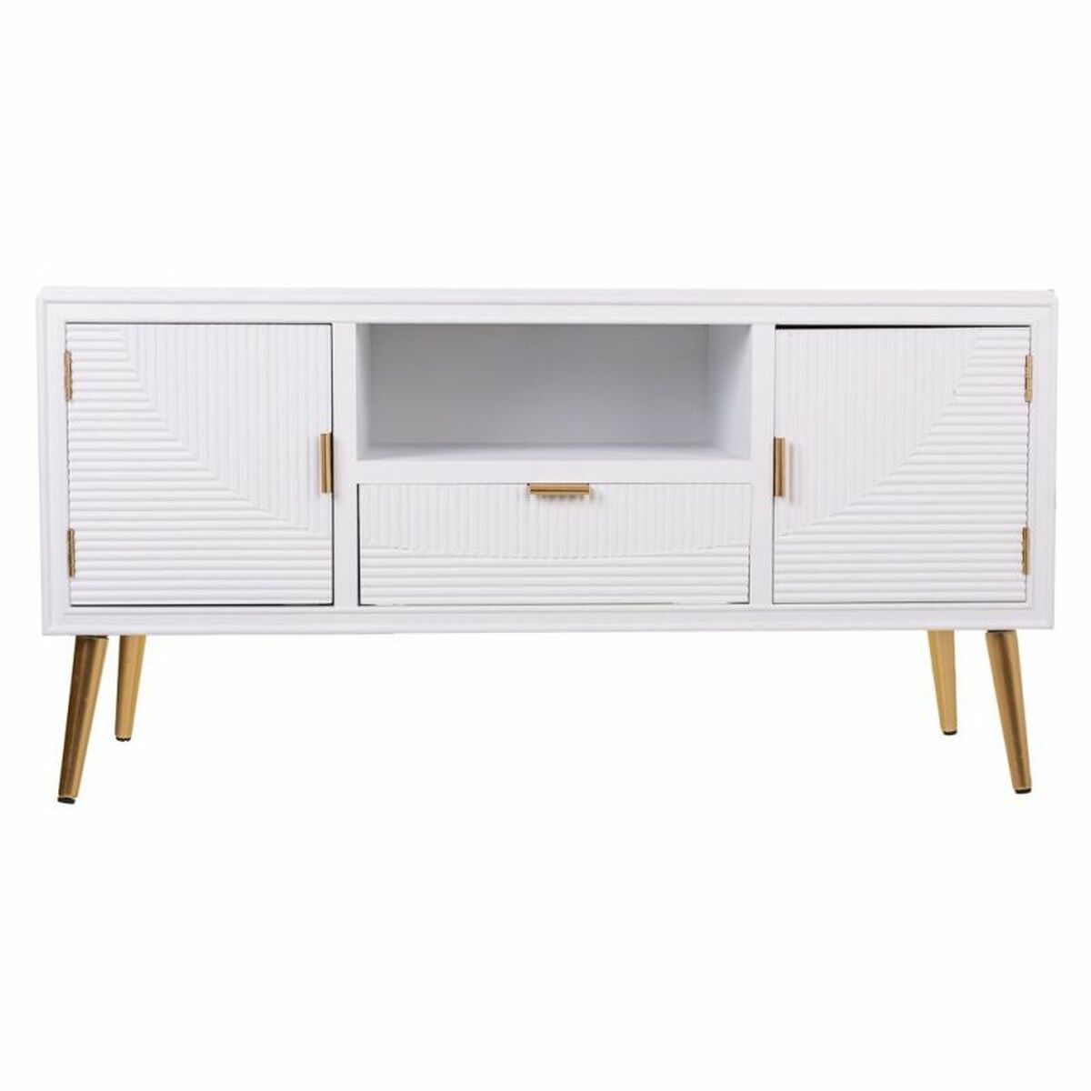 Skänk Alexandra House Living Vit Gyllene 40 x 61 x 121 cm - 2