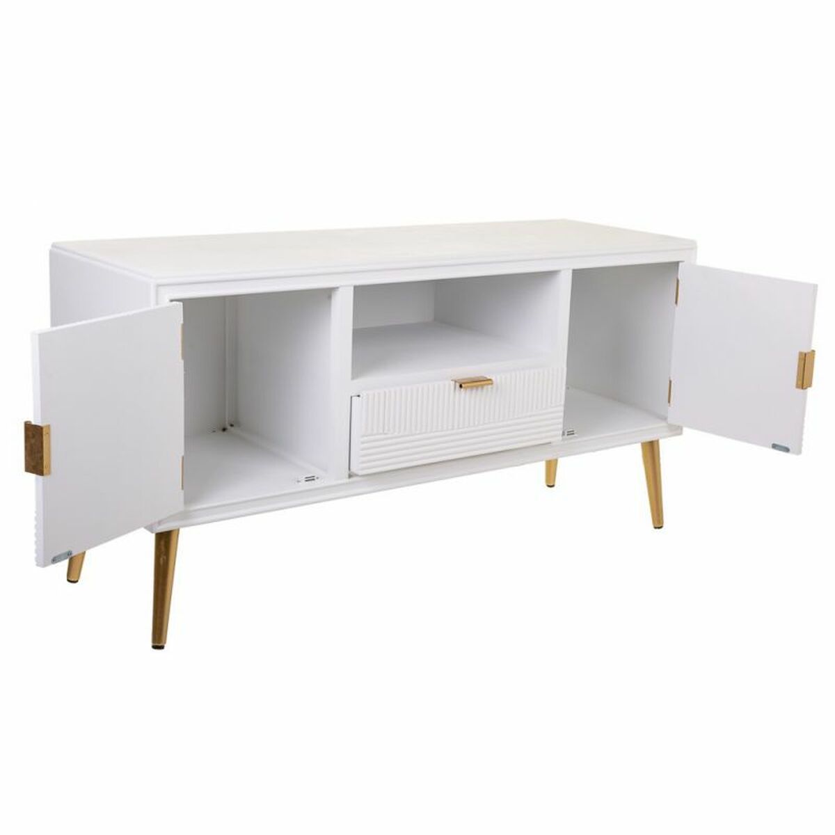 Skänk Alexandra House Living Vit Gyllene 40 x 61 x 121 cm - 3