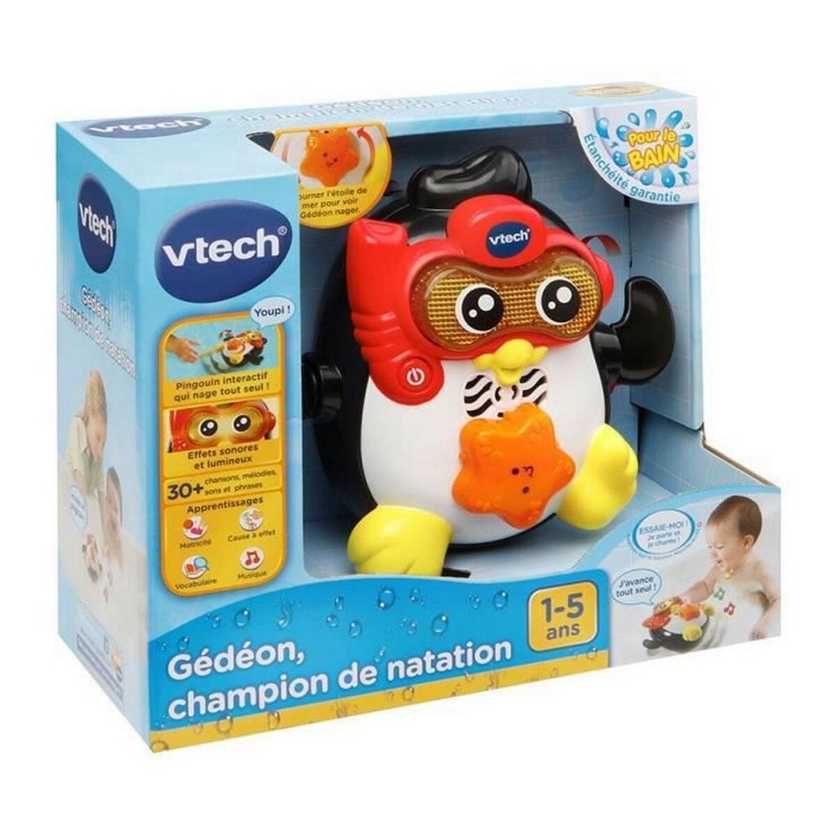 Badleksaker Vtech Baby Gédéon, swimming champion - 3