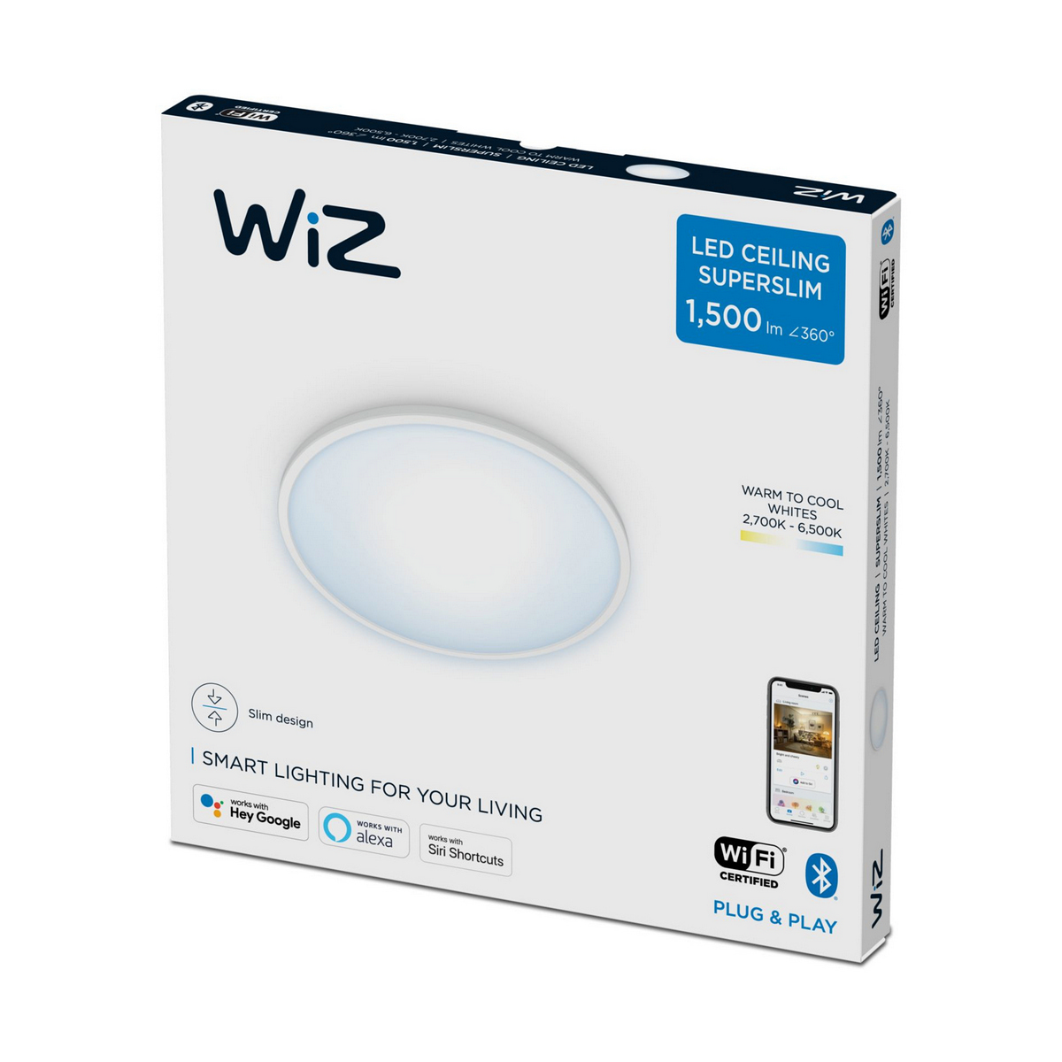 Taklampa Philips Wiz 16 W 29,2 x 2,3 cm Vit Multicolour (2700 K) (6500 K) - 14