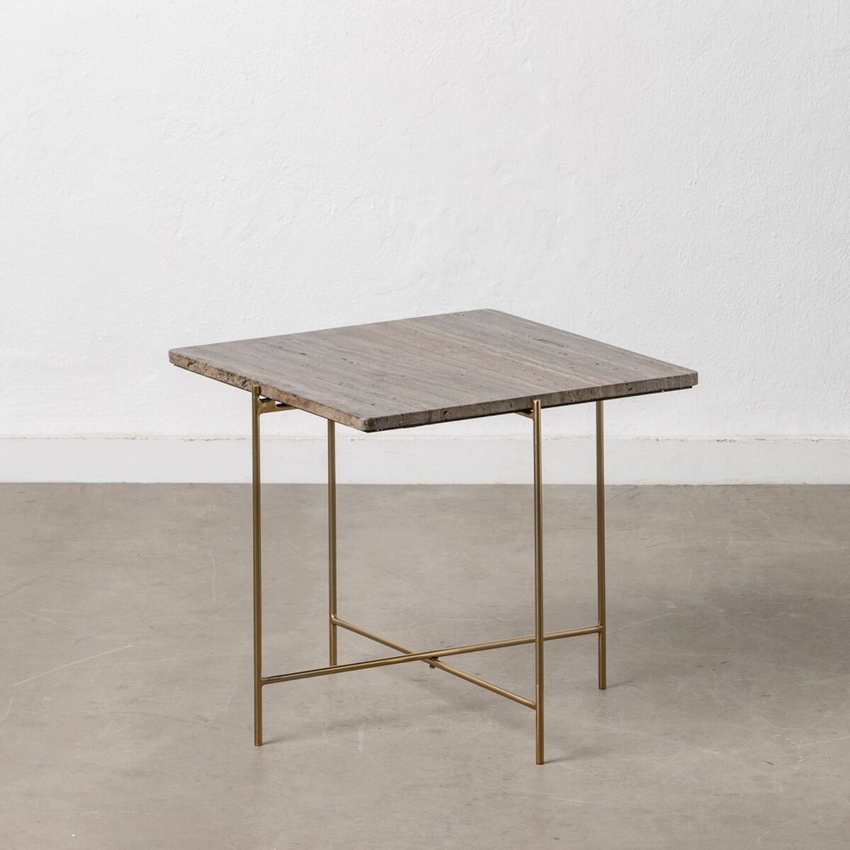 Soffbord Marmor Järn 50 x 50 x 45 cm - 8