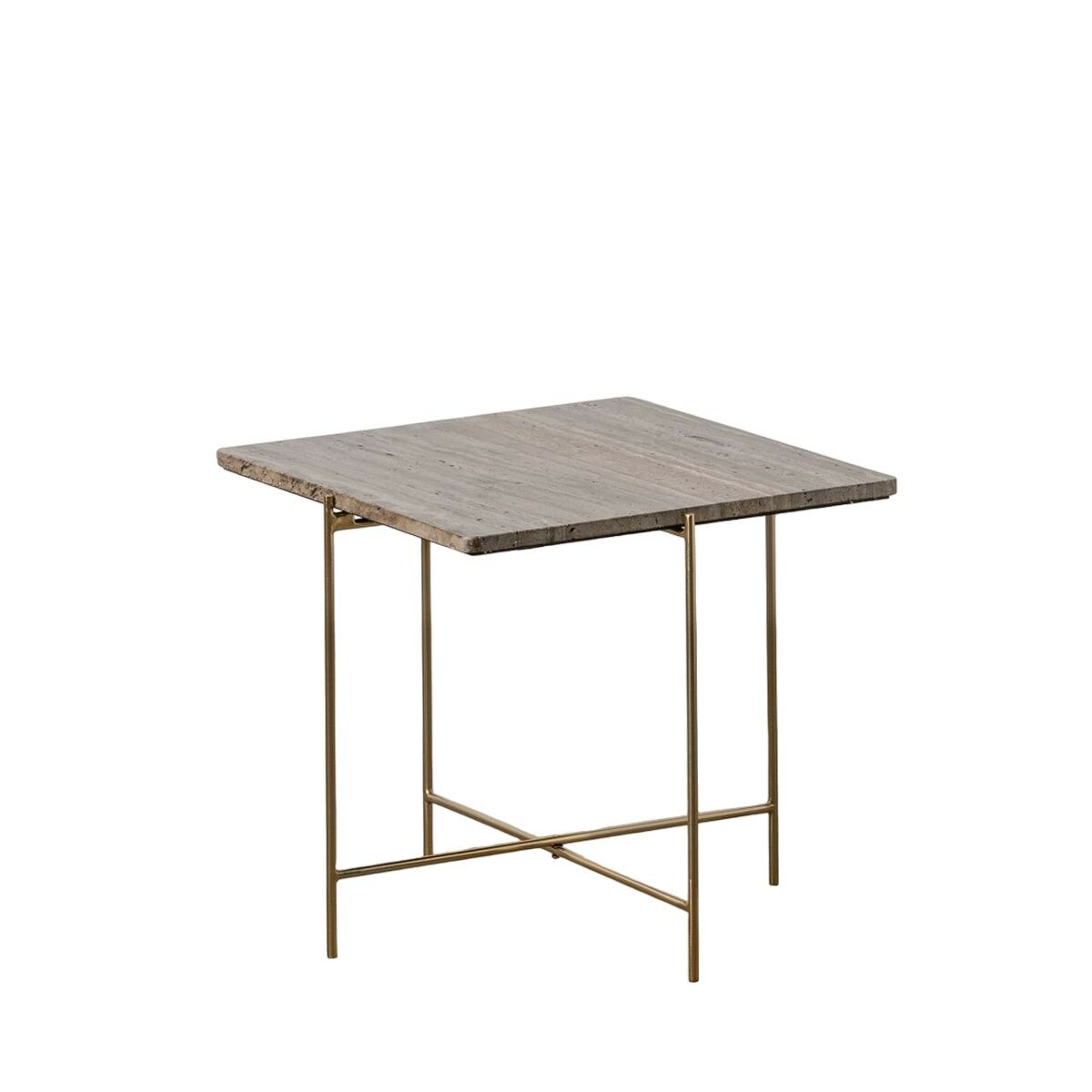 Soffbord Marmor Järn 50 x 50 x 45 cm