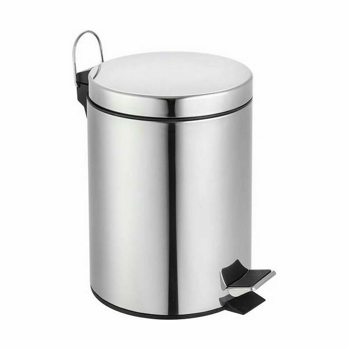 Sophink med pedal Confortime Silvrig 5 L (6 antal) - 2