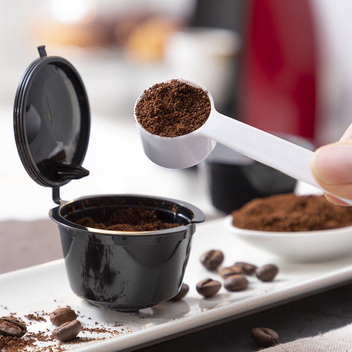 Uppsättning med 3 återanvändbara kaffekapslar Redol InnovaGoods - 17