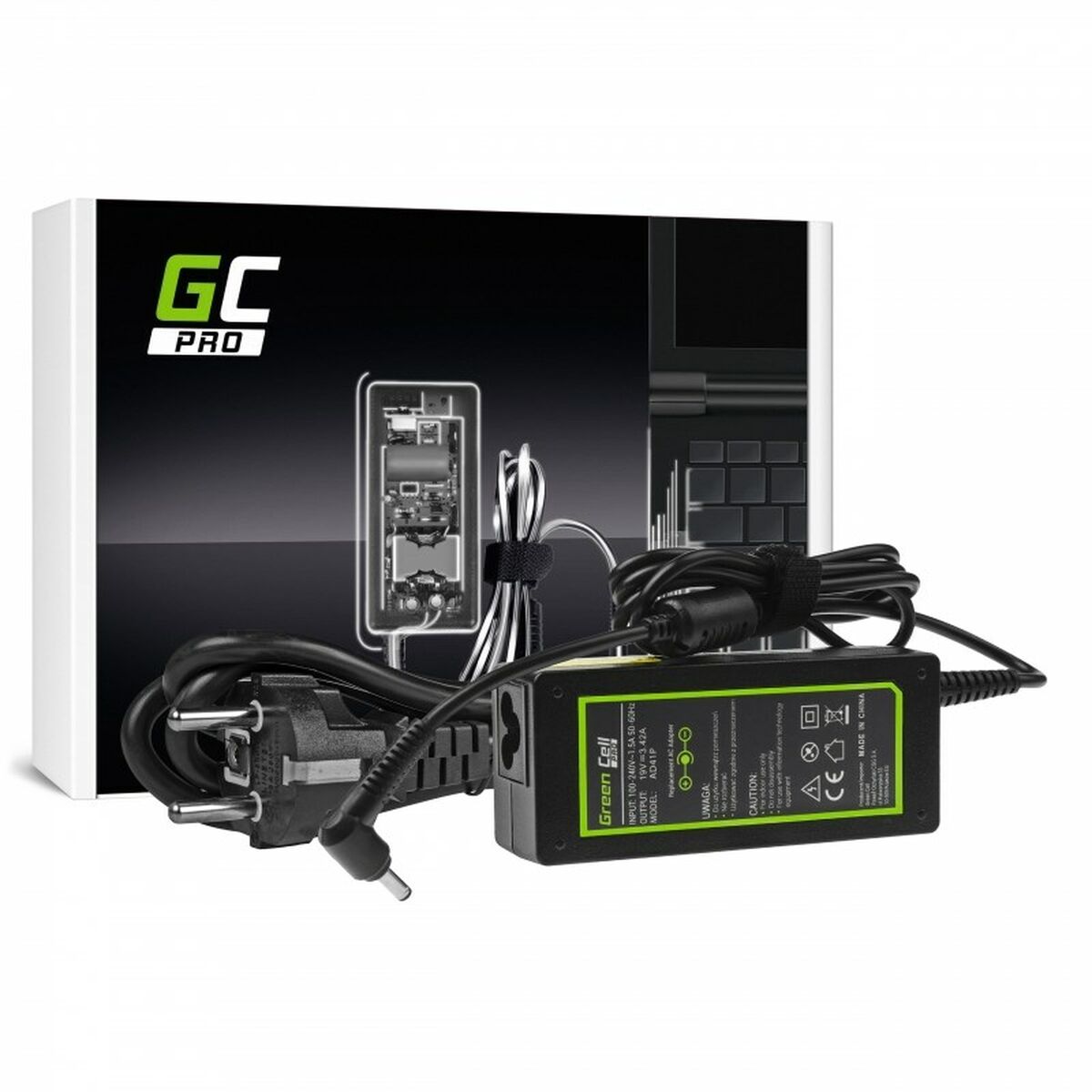 Laptopladdare Green Cell AD41P 65 W - 3