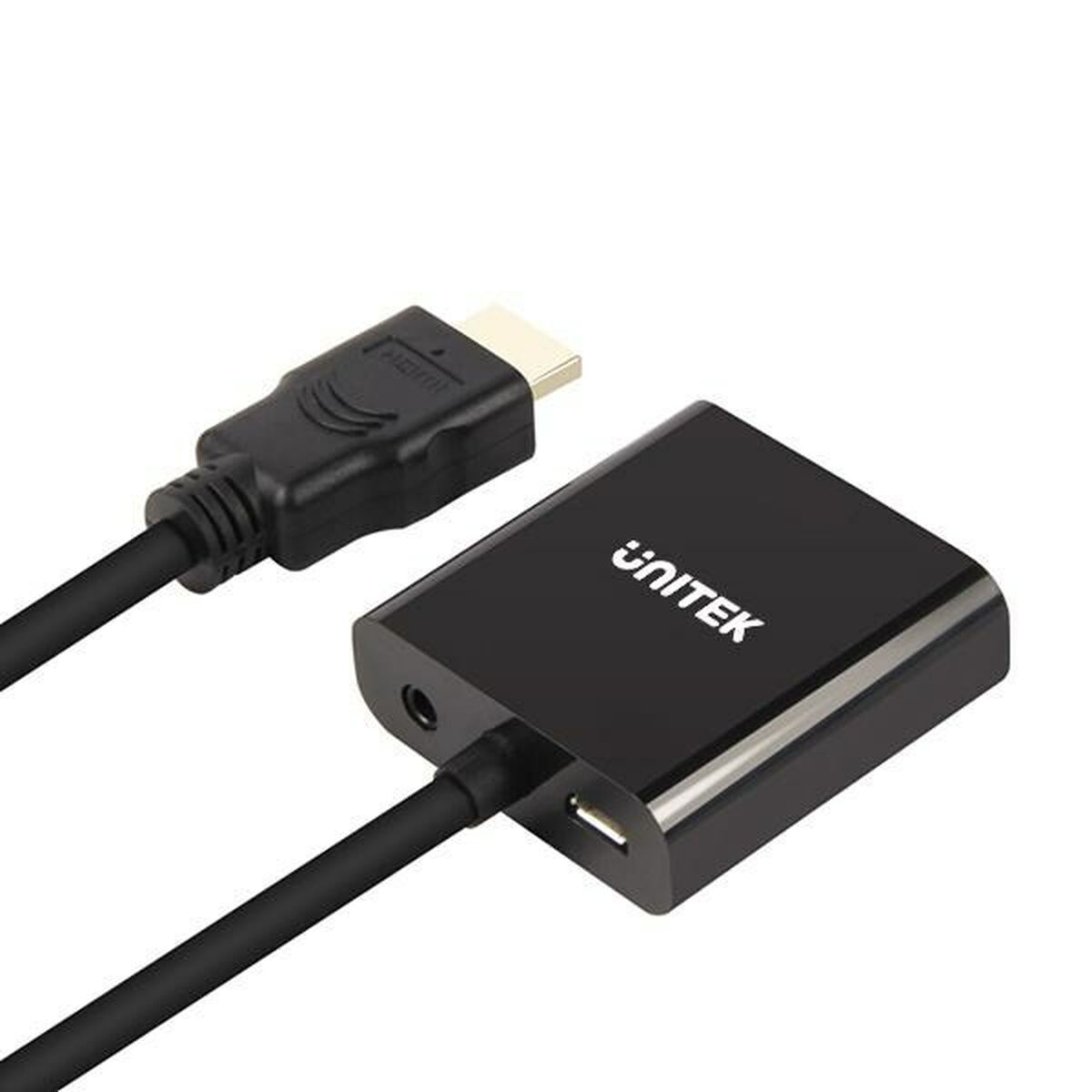 HDMI till VGA med Audio Adapter Unitek Y-6333 Svart - 3