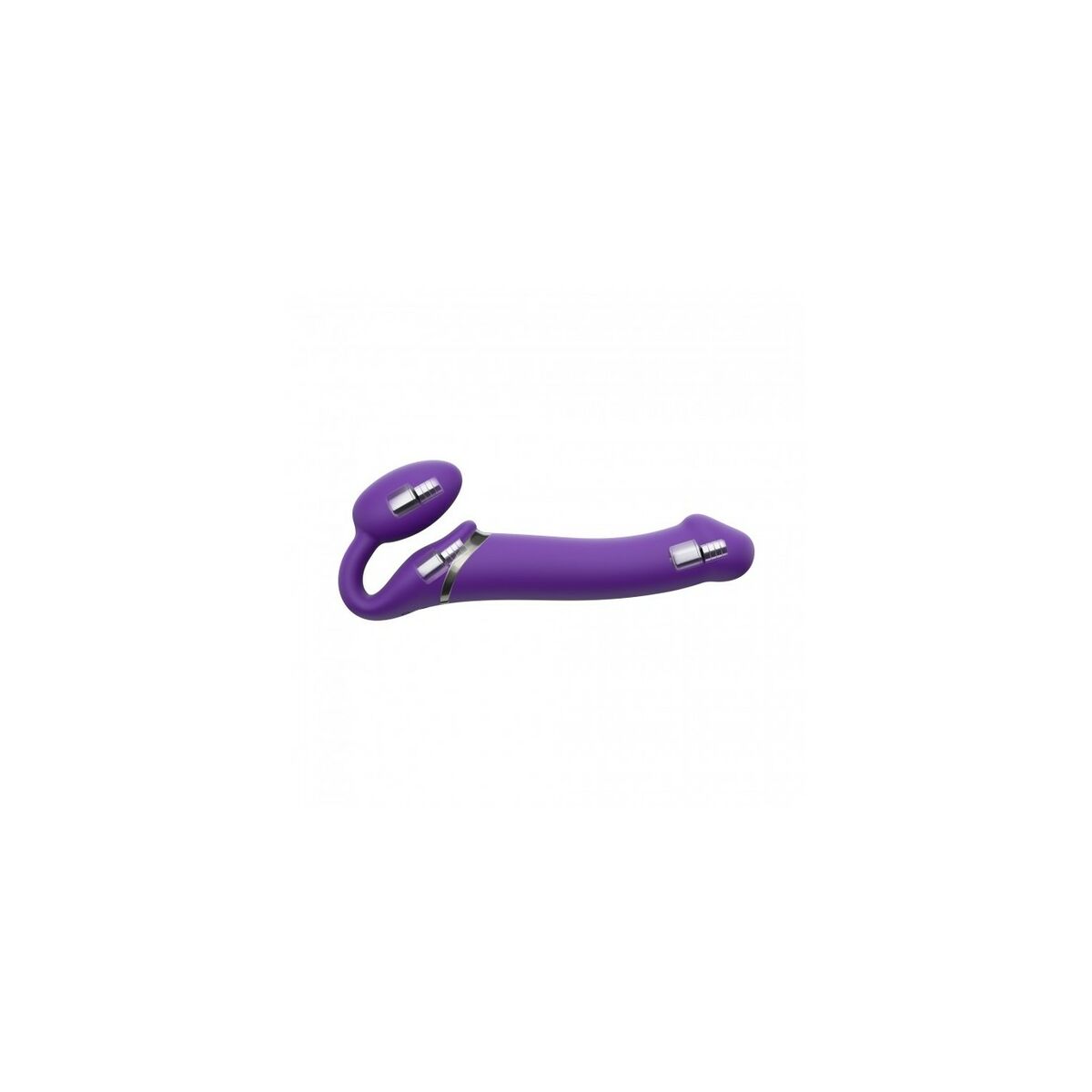 Dildo Strap-on-me Vibrating Remote Controlled 3 Motors Purpur - 5