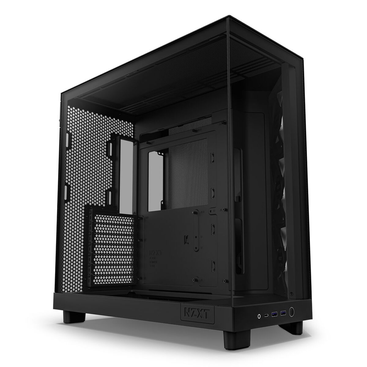 ATX Semitorn NZXT H6 Air Flow Svart - 2