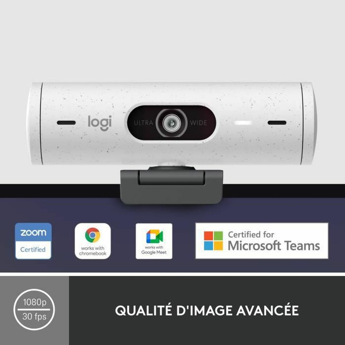 Webbkamera Logitech Brio 500 HD Vit - 2