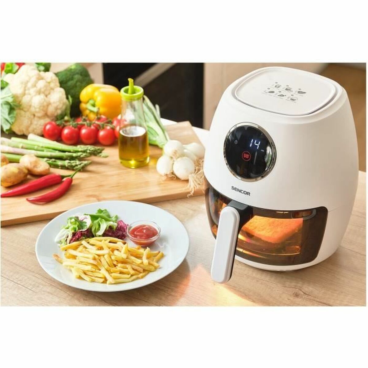 Luftfritös Sencor SFR 5340WH Vit 1300 W 3,5 L - 2