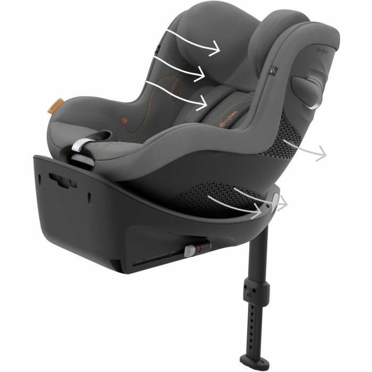 Bilstol Cybex Grå ECE R129/04 - 5