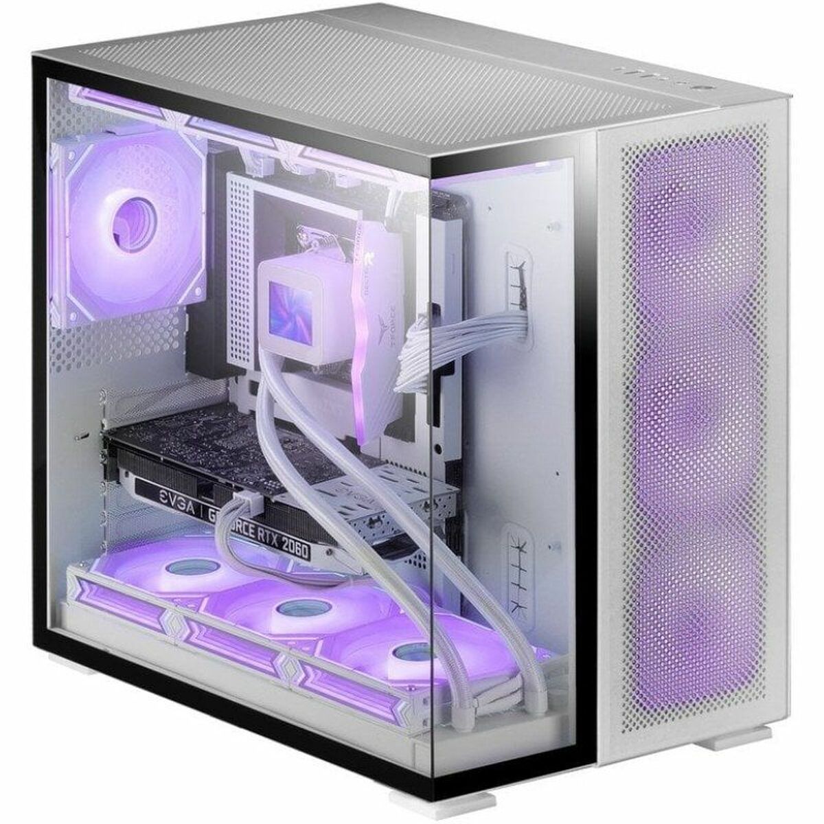 ATX Semitorn Mars Gaming MCNOVA2 Vit Silvrig - 2
