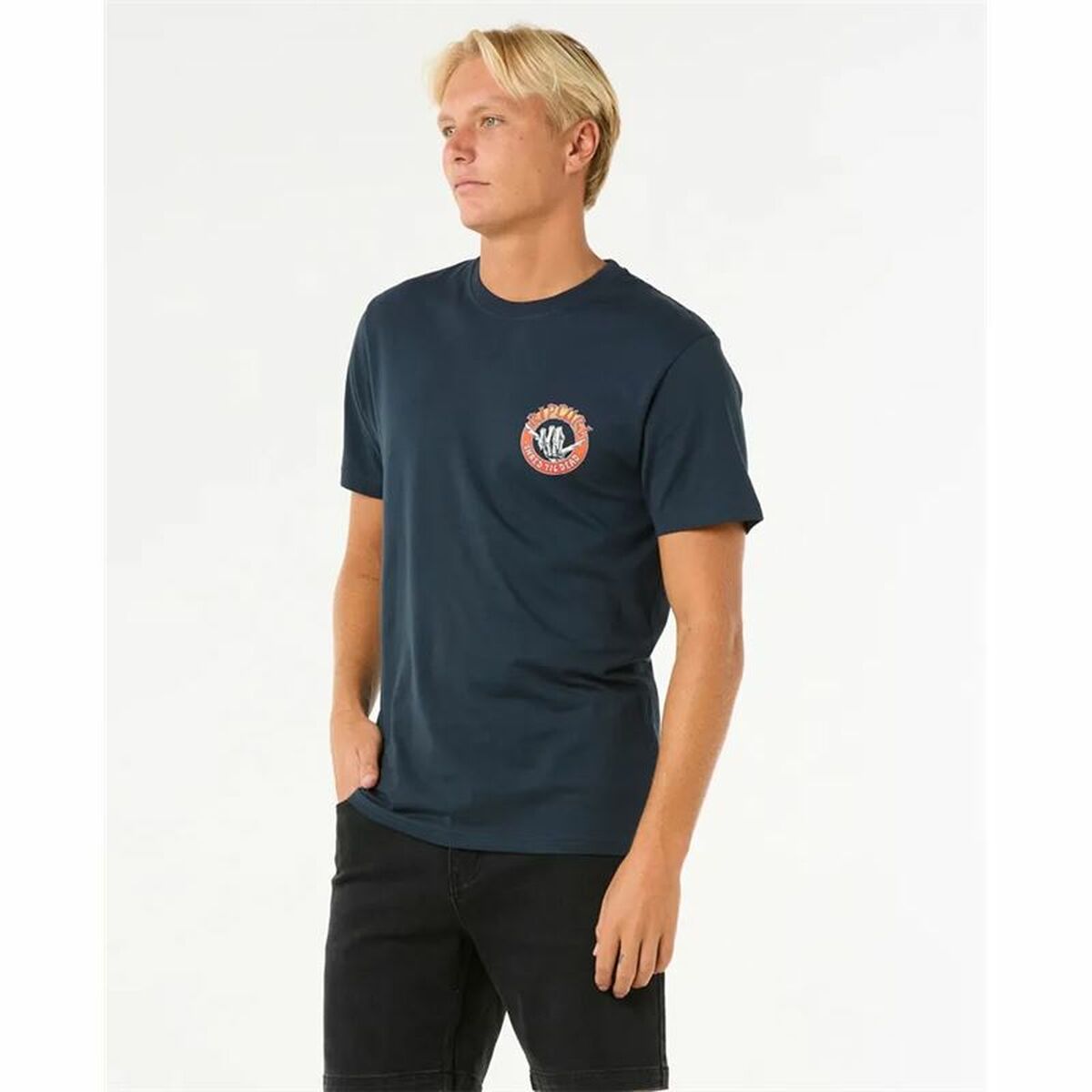 T-shirt med kortärm Herr Rip Curl Shred Til Tee Marinblå - 2