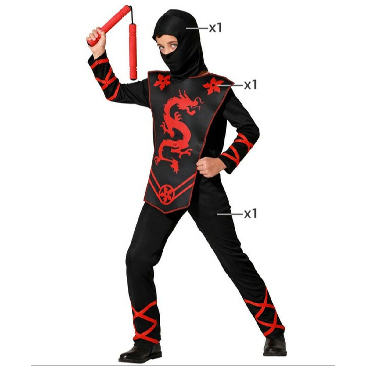 Barndräkt Ninja - 2