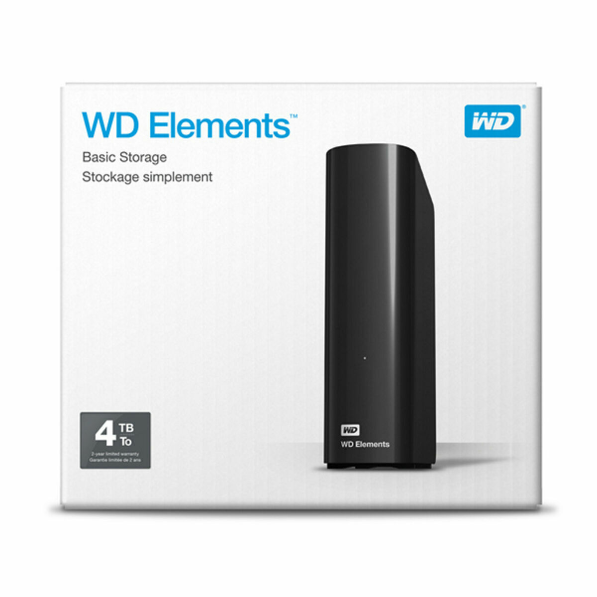 Extern Hårddisk Western Digital WD Elements Desktop Svart 4 TB HDD - 2