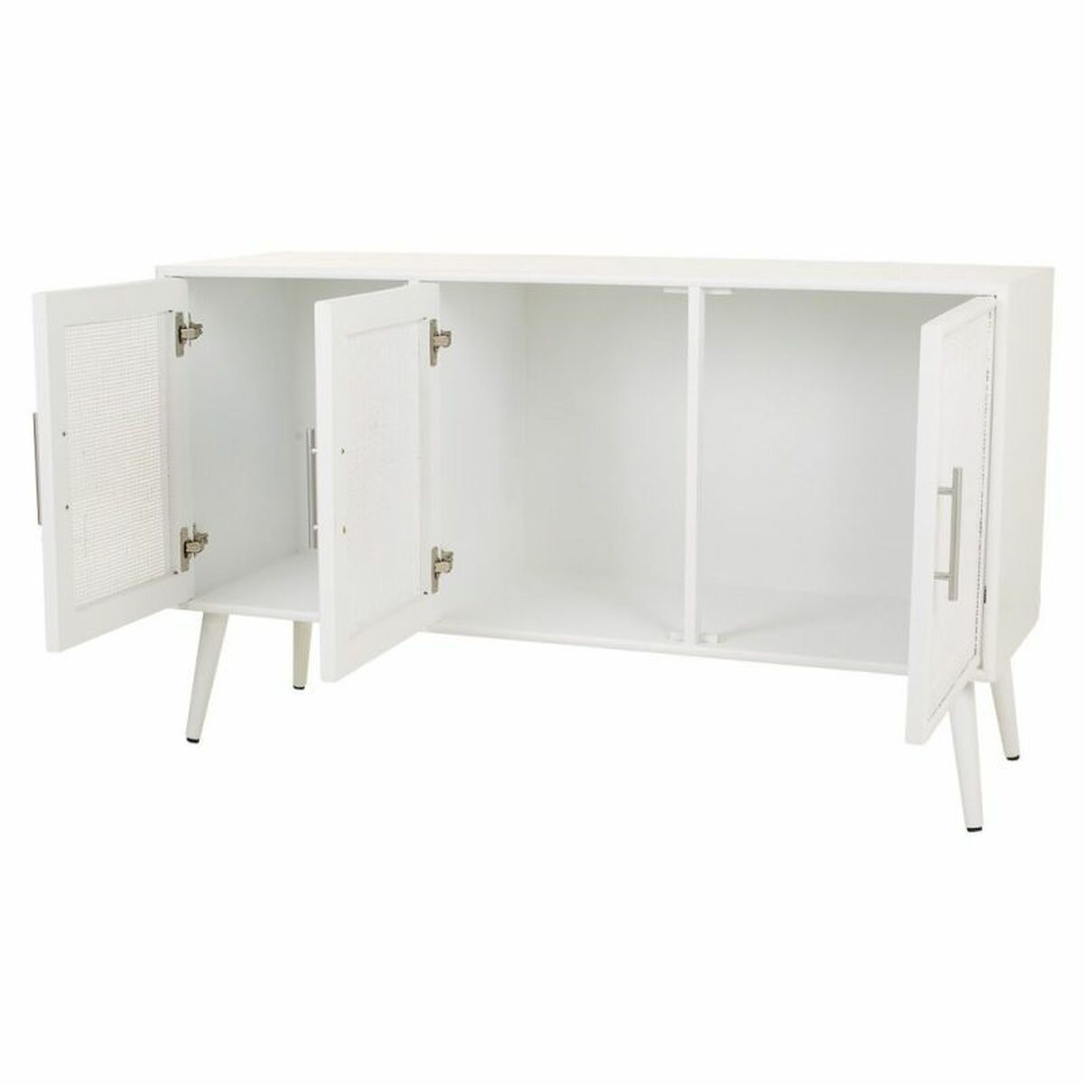 Skänk Alexandra House Living Vit Silvrig Bambu Trä MDF 41 x 71 x 120 cm - 5
