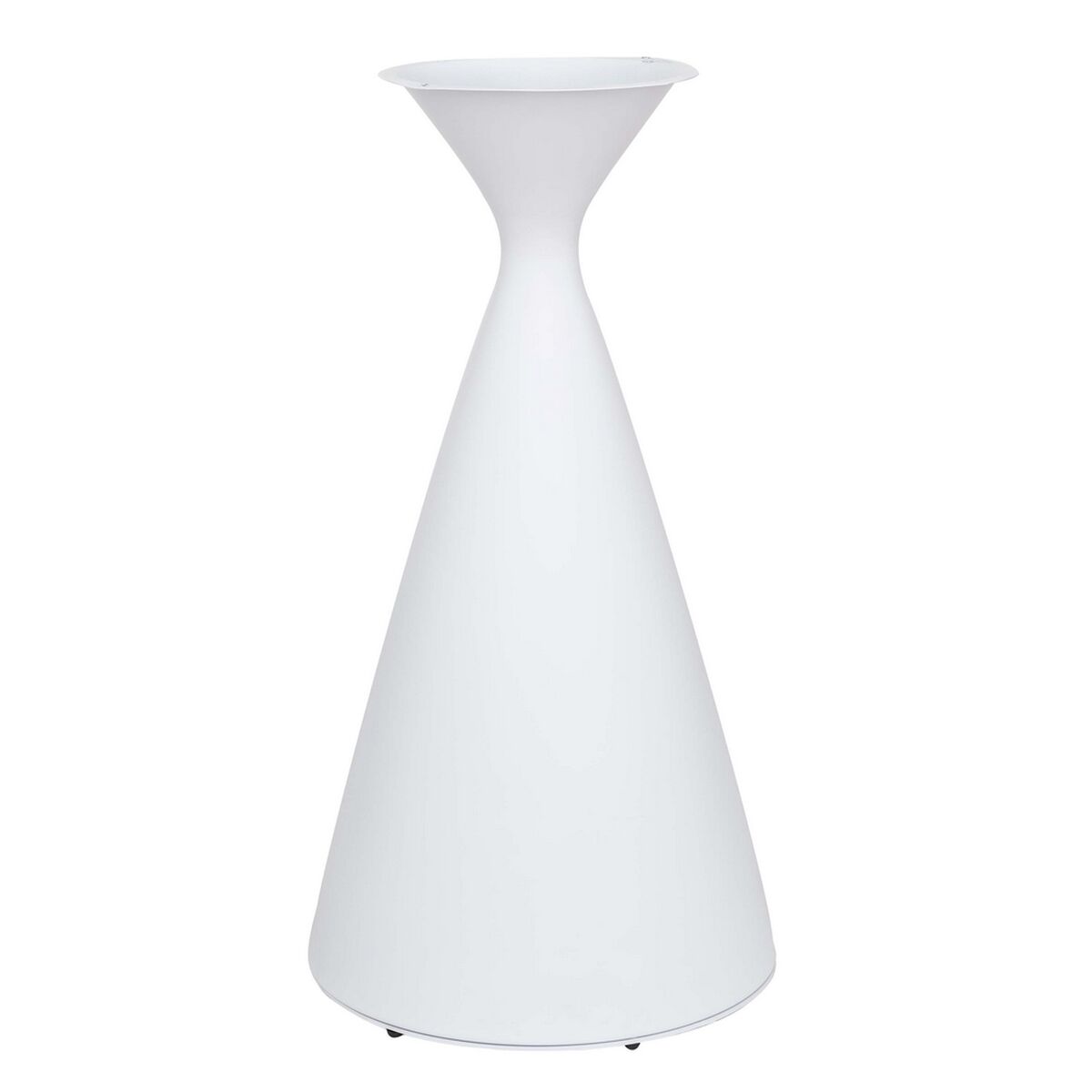 Bas   Nadia Bord Aluminium Vit 56 x 56 x 110 cm