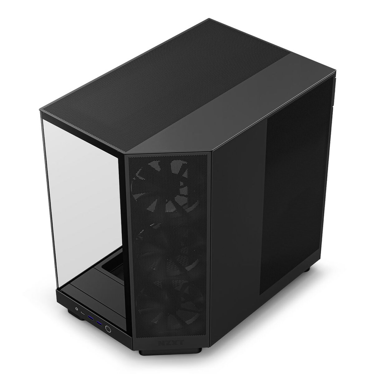 ATX Semitorn NZXT H6 Air Flow Svart - 2