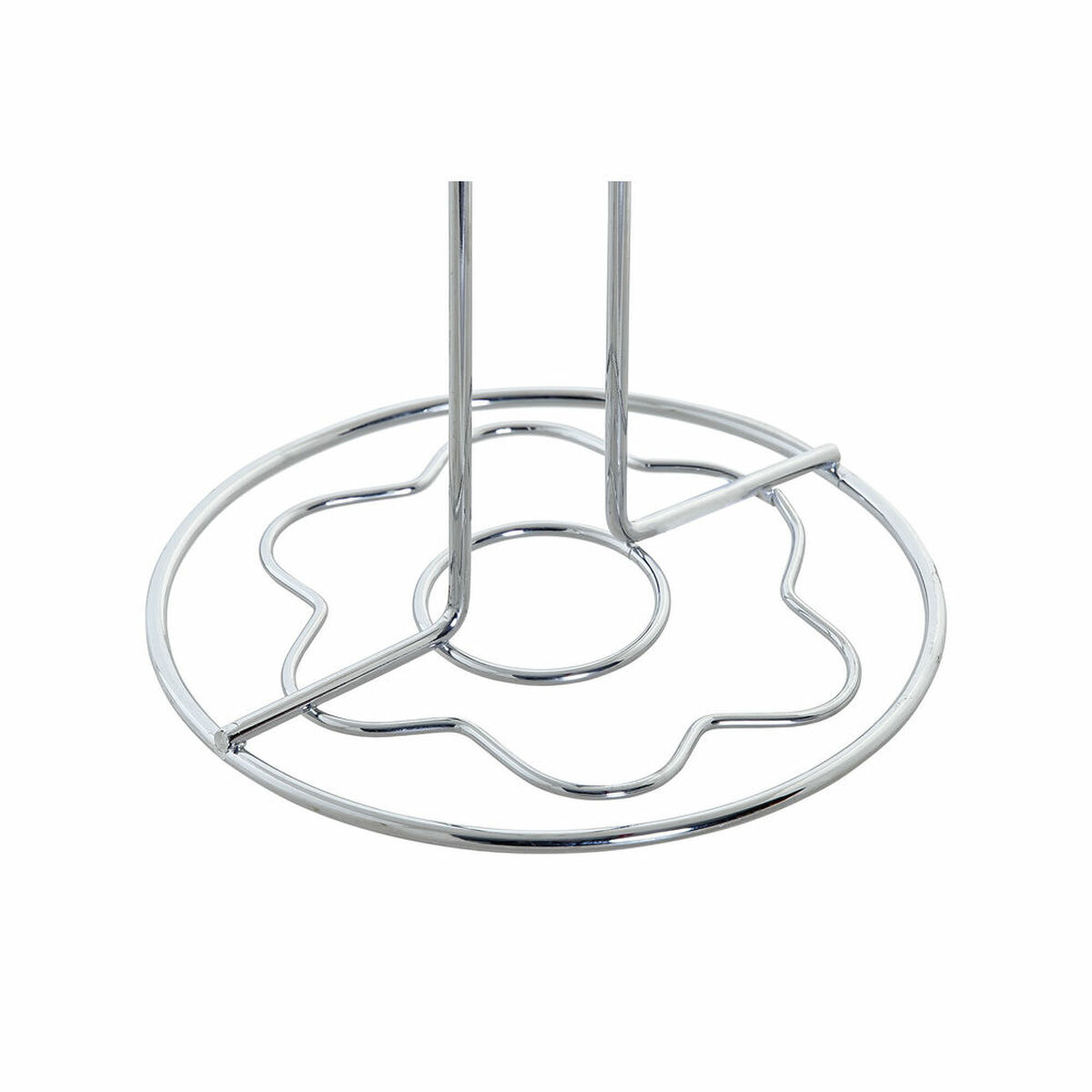 Toalettrullehållare DKD Home Decor Silver Metall Kromad (14 x 14 x 55 cm) - 2