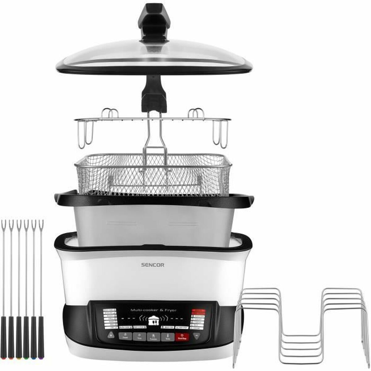 Luftfritös Sencor SFR 9400WH Vit 1800 W 4,8 L - 5