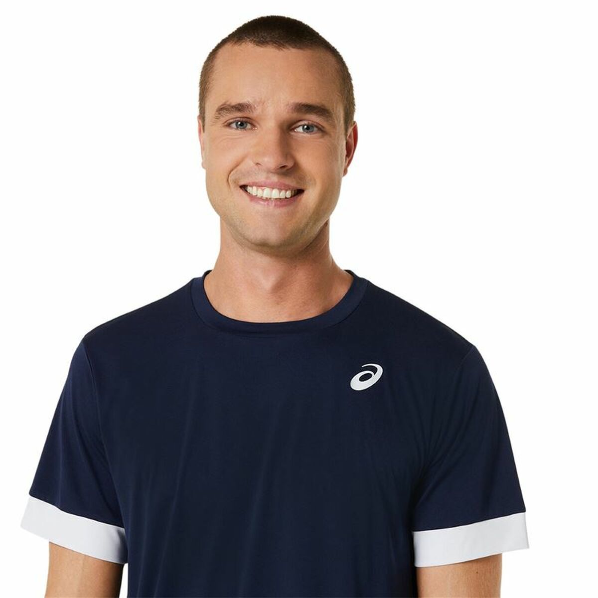 Sporttröja med ärmar Asics Court Marinblå Tennis - 4