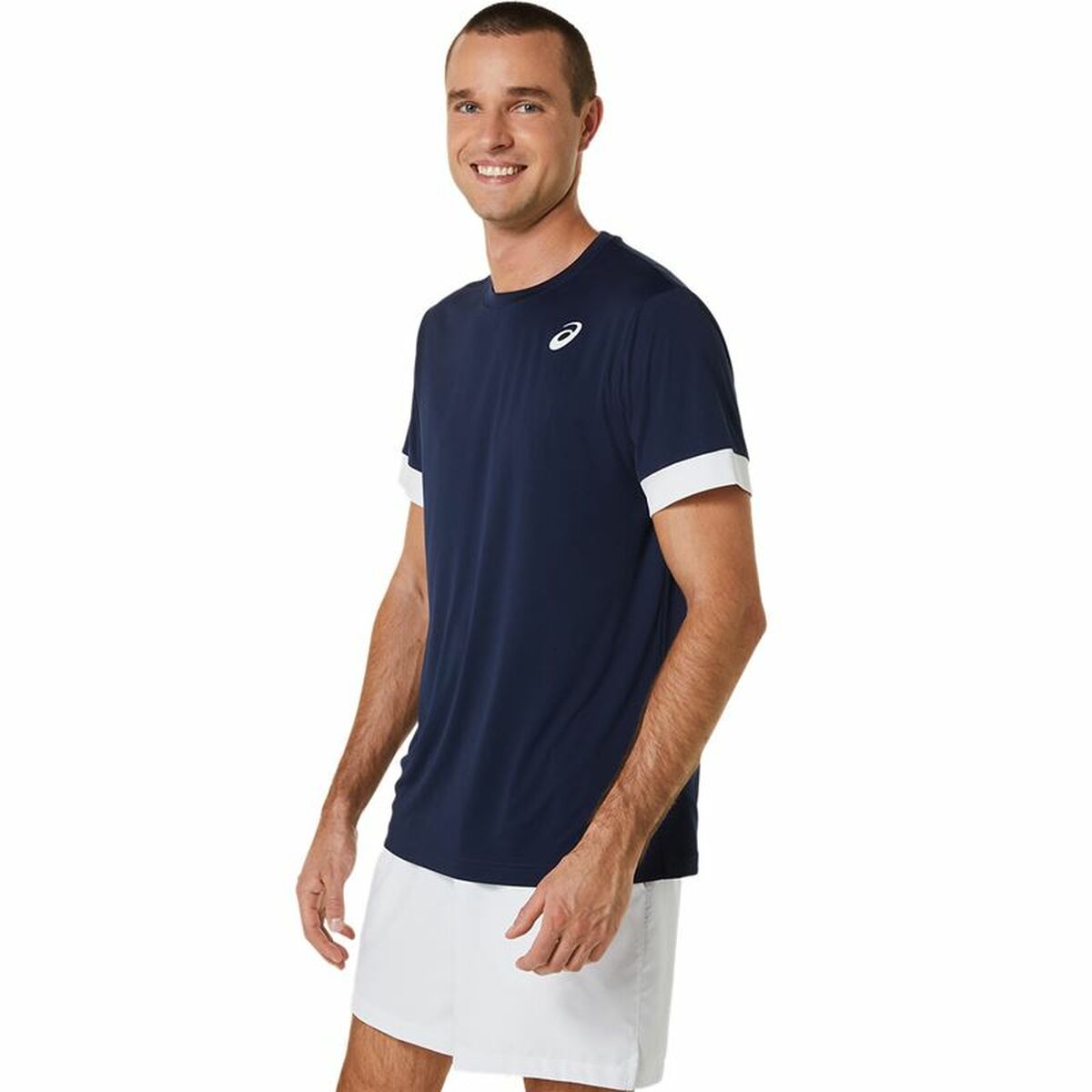 Sporttröja med ärmar Asics Court Marinblå Tennis - 3