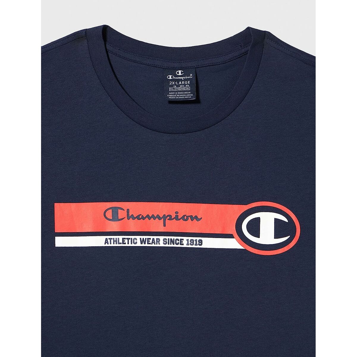 T-shirt med kortärm Herr Champion Crewneck Blå - 3