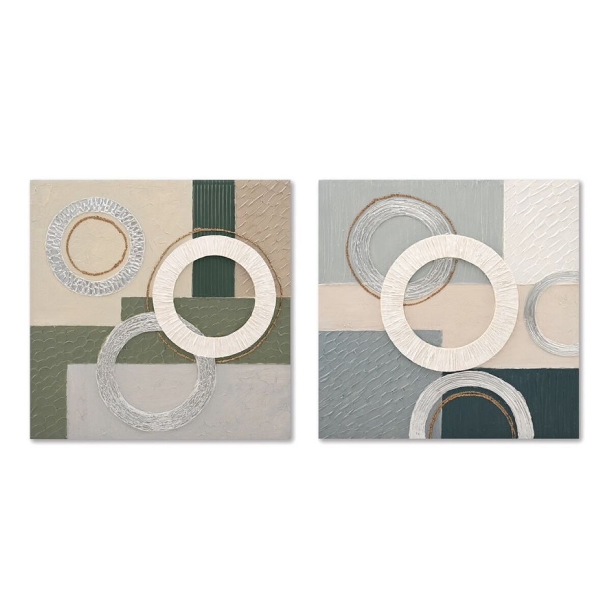 Kanvas Home ESPRIT Kanvas Trä MDF 80 x 3 x 80 cm