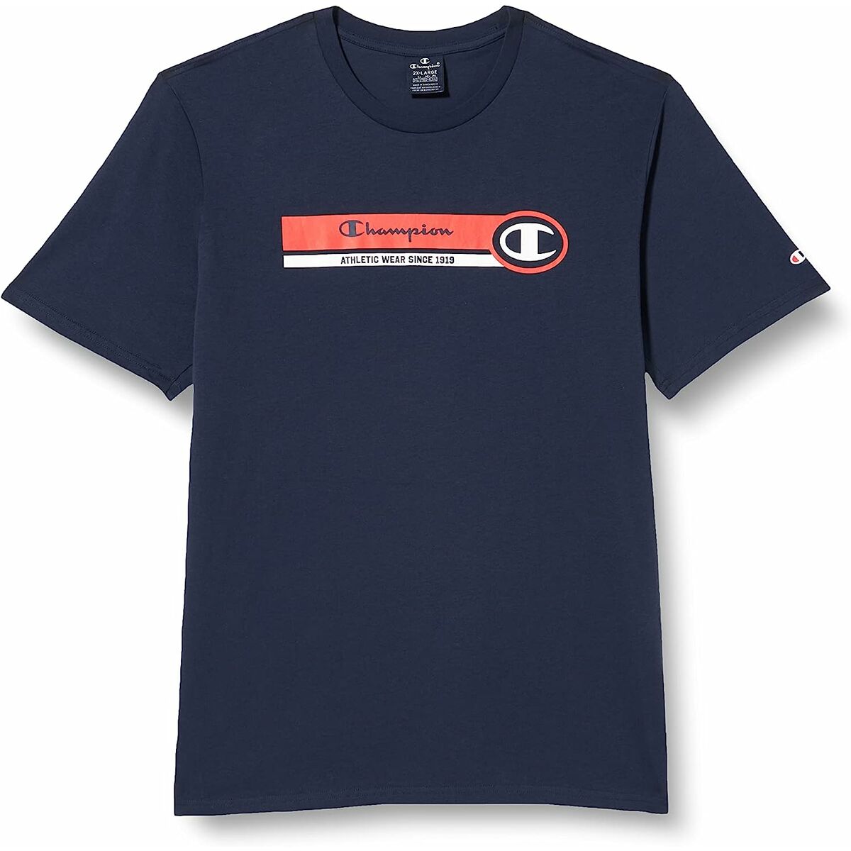T-shirt med kortärm Herr Champion Crewneck Blå - 2