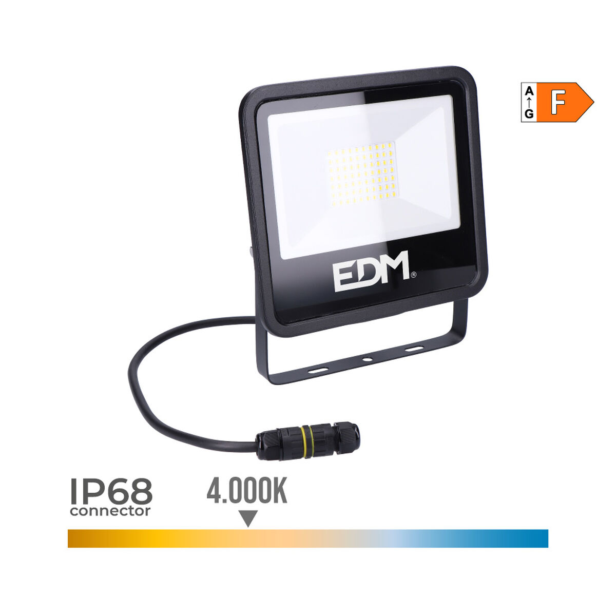 Floodlight/Projektorlampa EDM 70408 Svart F 50 W (4000 K) - 5