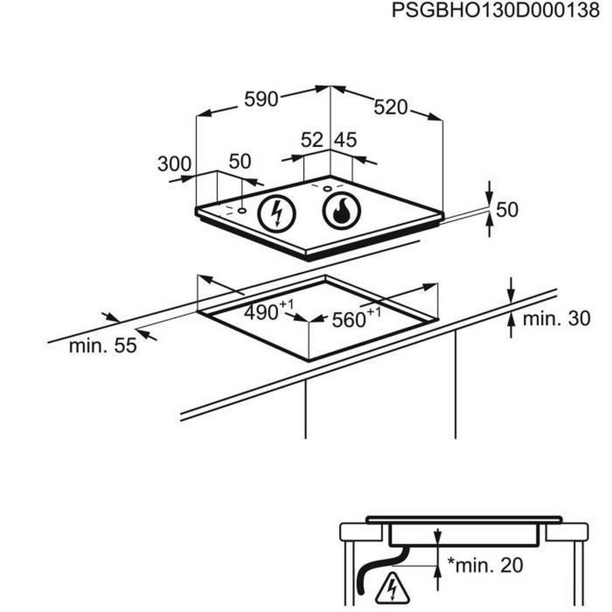 Induktionshäll Samsung NZ64M3NM1BB 60 cm 7200 W - 2