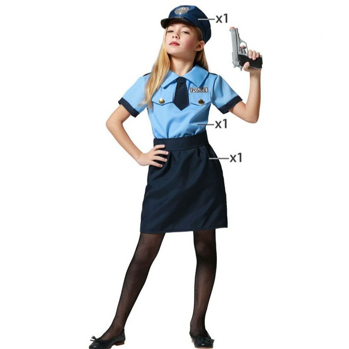 Barndräkt Kvinnlig polis