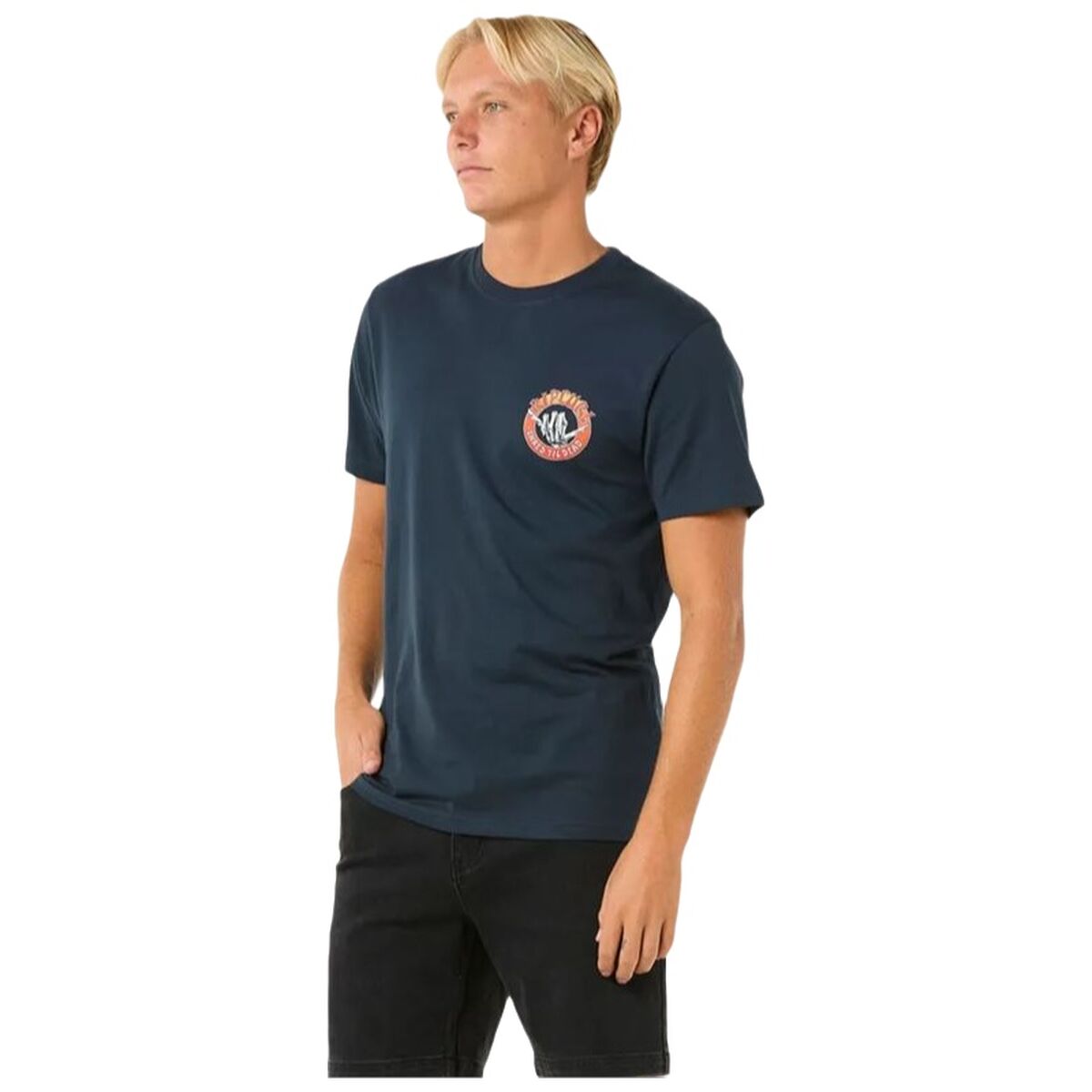 T-shirt med kortärm Herr Rip Curl Shred Til Tee Marinblå