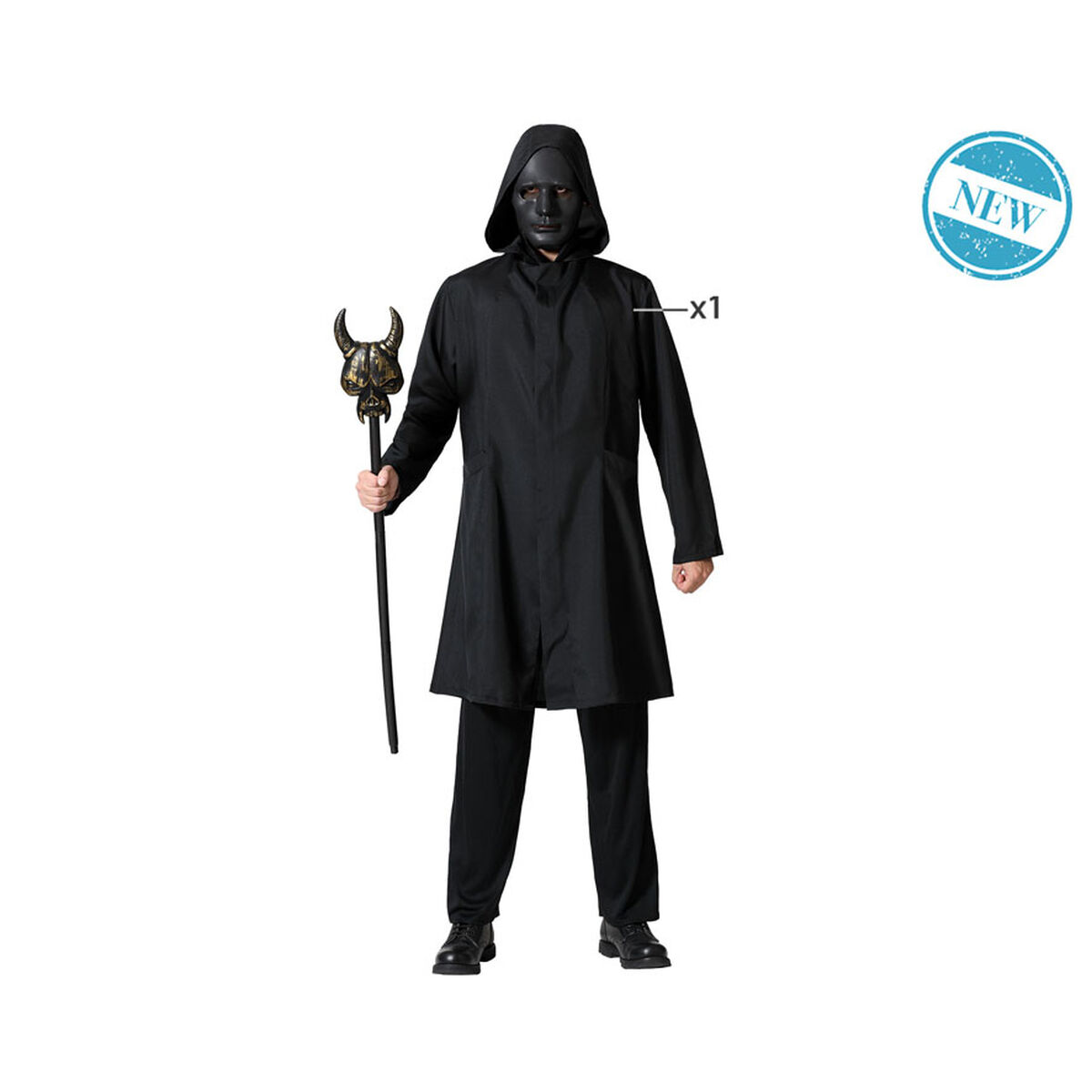Maskeraddräkt vuxna Svart - 5
