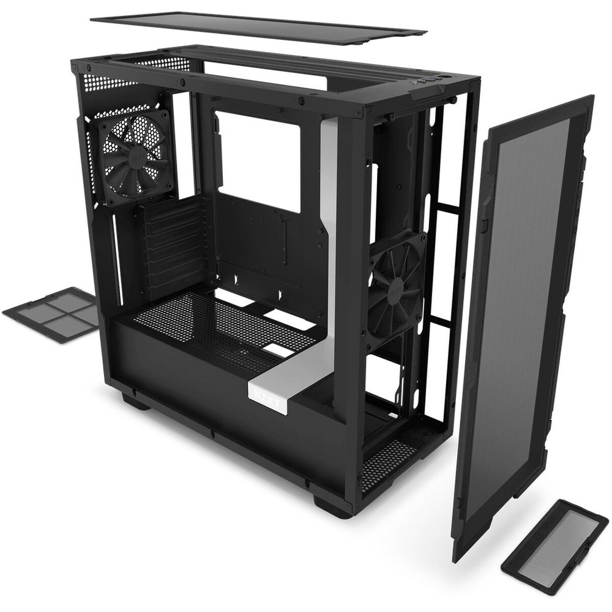 ATX Semitorn NZXT CM-H71FG-01 Vit/Svart Svart/Vit - 3
