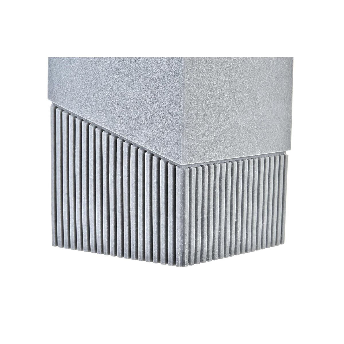 Toalettborste DKD Home Decor Scandi Silvrig Grå Rostfritt stål Aluminium Harts (9,5 x 9,5 x 37 cm) - 2