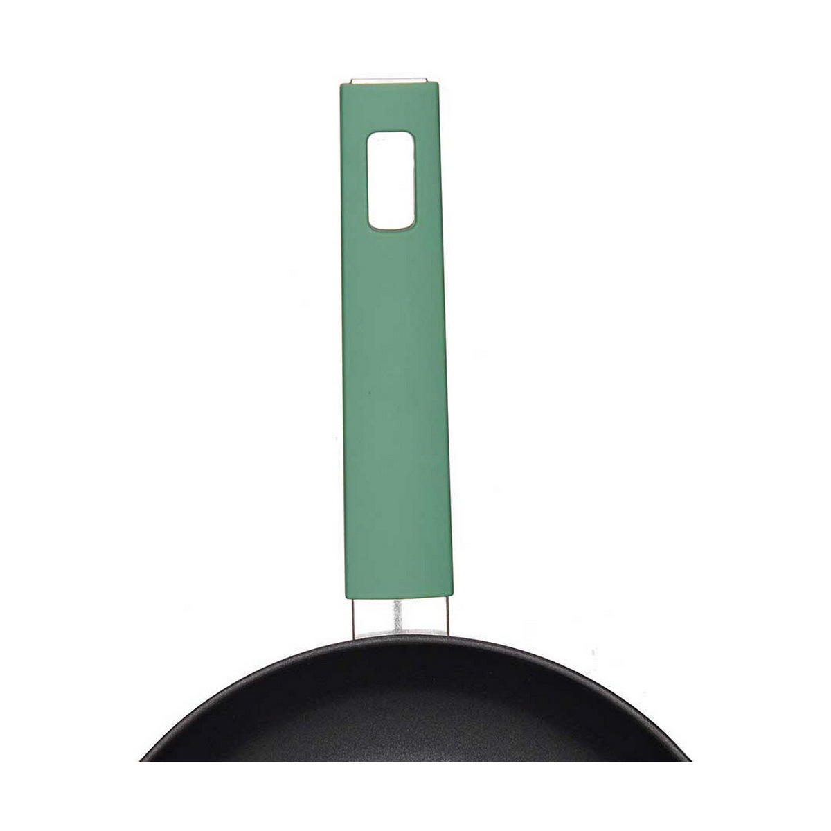 Non-stick-panna Svart Grön Ø 22 cm Aluminium - 2