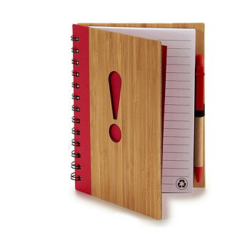 Spiralbundet anteckningsblock med penna Pincello 1711110 14 x 18 cm symboler (12 antal)