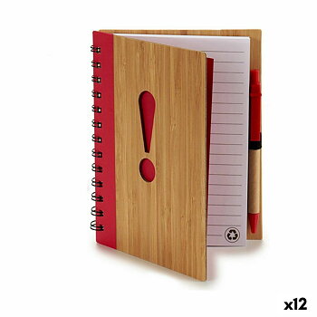 Spiralbundet anteckningsblock med penna Pincello 1711110 14 x 18 cm symboler (12 antal)