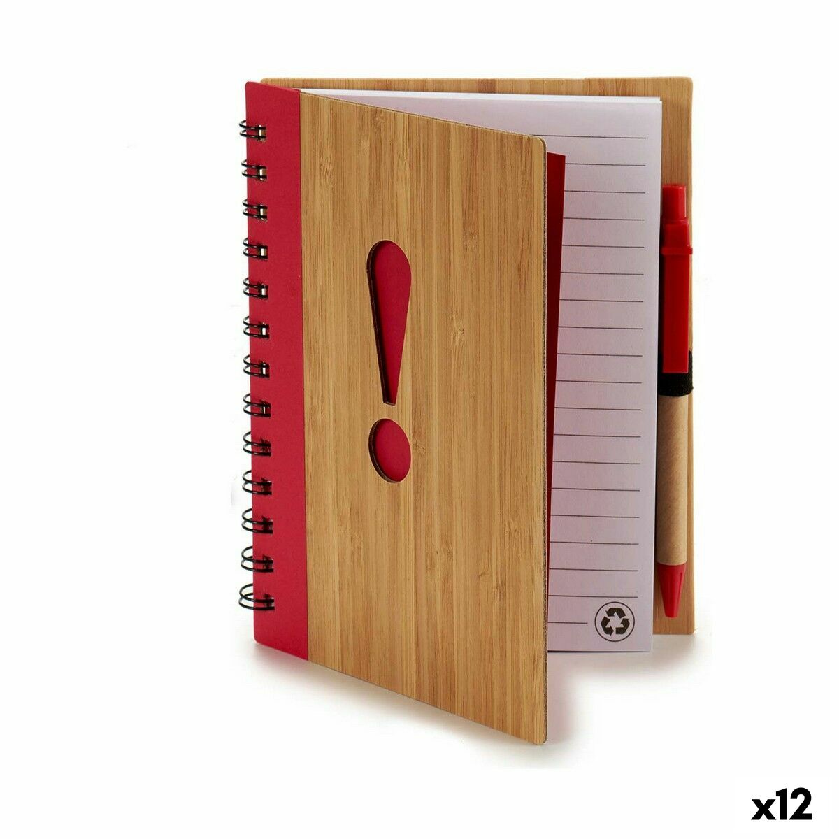 Spiralbundet anteckningsblock med penna Pincello 1711110 14 x 18 cm symboler (12 antal) - 3