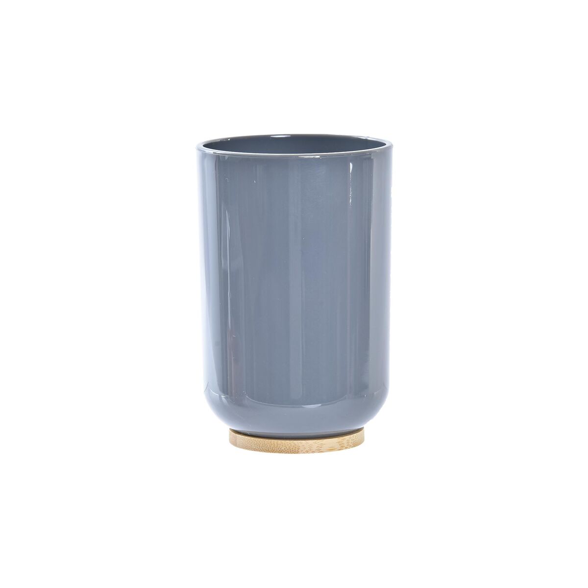 Badkit DKD Home Decor Naturell Grå Orange Korall Aluminium Bambu PS Modern (9 x 7 x 16 cm) (2 antal) (7 x 7 x 16 cm) - 4