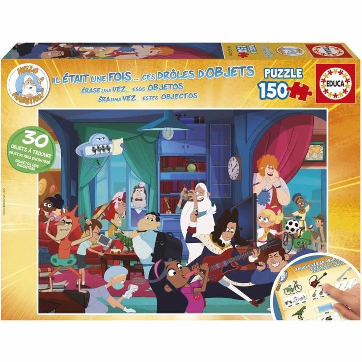 Pussel Educa Érase una vez... Estos divertidos objetos 150 Delar