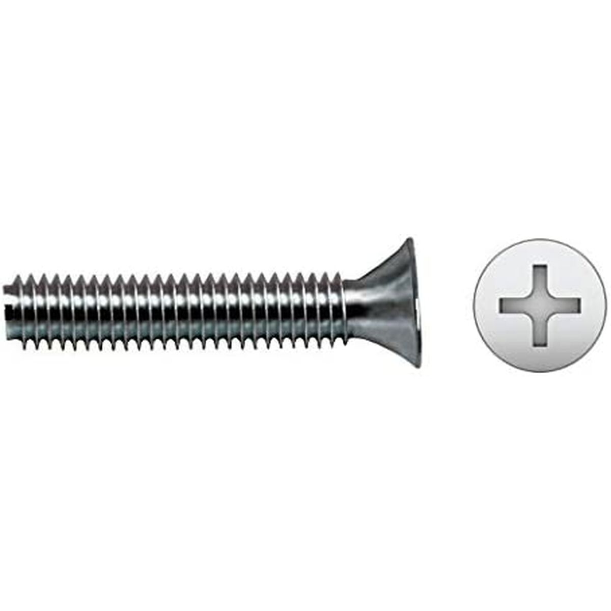 Låda med skruvar CELO 4 x 10 mm Metrisk skruvgänga 500 antal Galvaniserad - 2