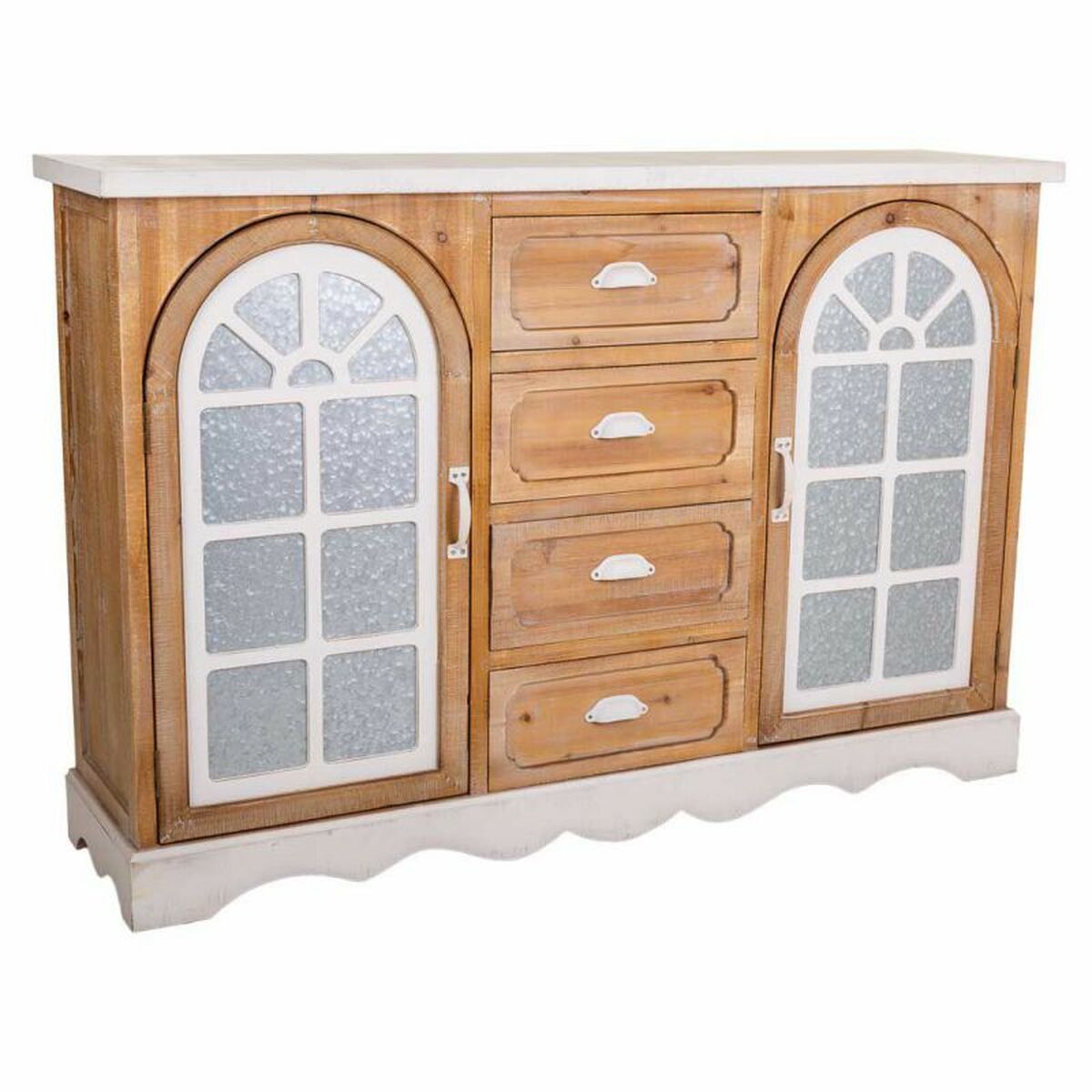 Skänk Alexandra House Living Järn Granträ Trä MDF 35 x 93 x 140 cm